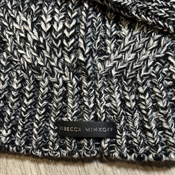 Rebecca Minkoff Monochrome Knit Beanie and Headband Set - Picture 2 of 6